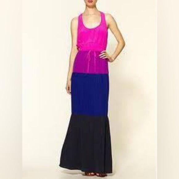 Twelfth Street by Cynthia Vincent Silk Maxi Dress Size XS Lightweight Long Dress - Picture 1 of 8